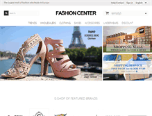 Tablet Screenshot of fashioncenterparis.com